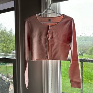 Sunday Best Pink Cropped Cardigan
